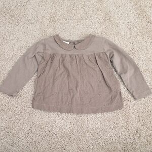 Kids Long Sleeve Brown Top